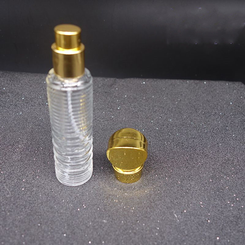refillable perfume spray bottle 15ml  recycled glass bottles black blue red pink green cap plastic and metal roll frog
