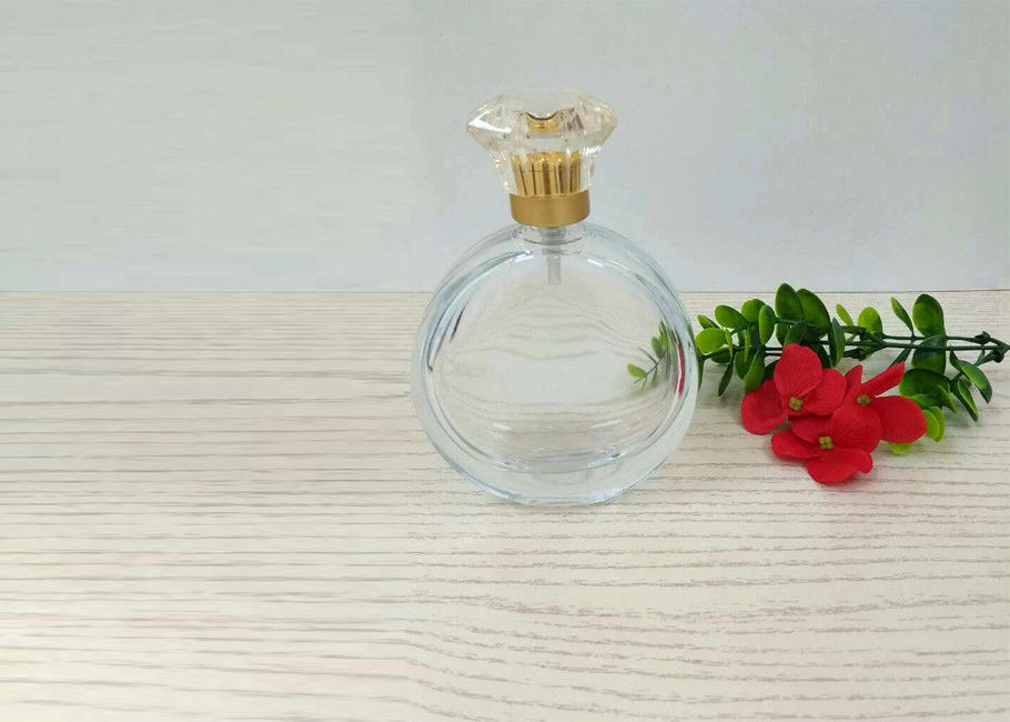 Customize Caps Refillable Glass Perfume Bottle 50ml Beautiful Appearance