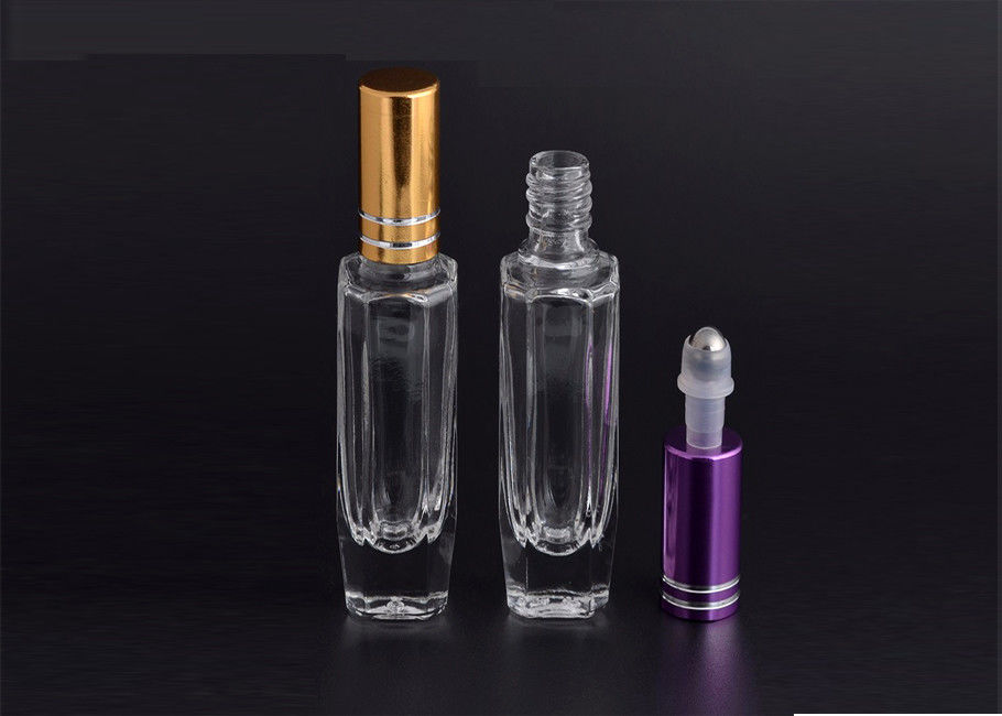 Aluminum Cap Refillable Rollerball Perfume Bottle Matte Surface Handling