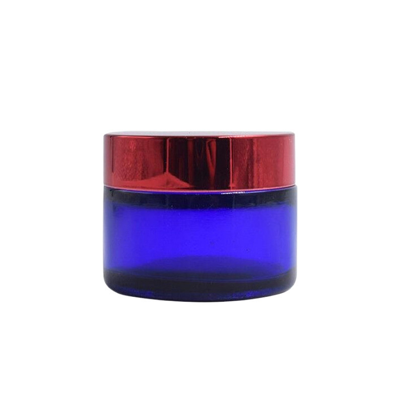 30g / 50g Glass Cosmetic Cream Jar , Small Glass Cosmetic Jars With Lids