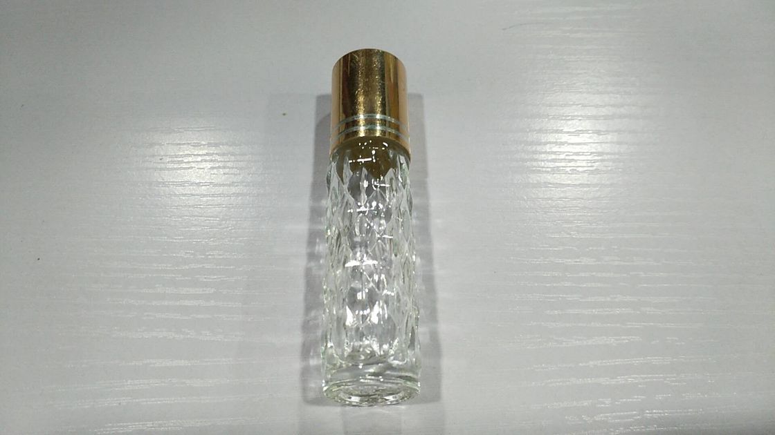 25.4mm Small Clear Essential Oil Bottles Plastic Solid Roller Ball FDA Certificate