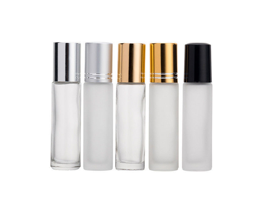 Easy Refill Essential Oil Glass Bottles 4ml - 10ml  Frost Clear For Cosmetic Packing