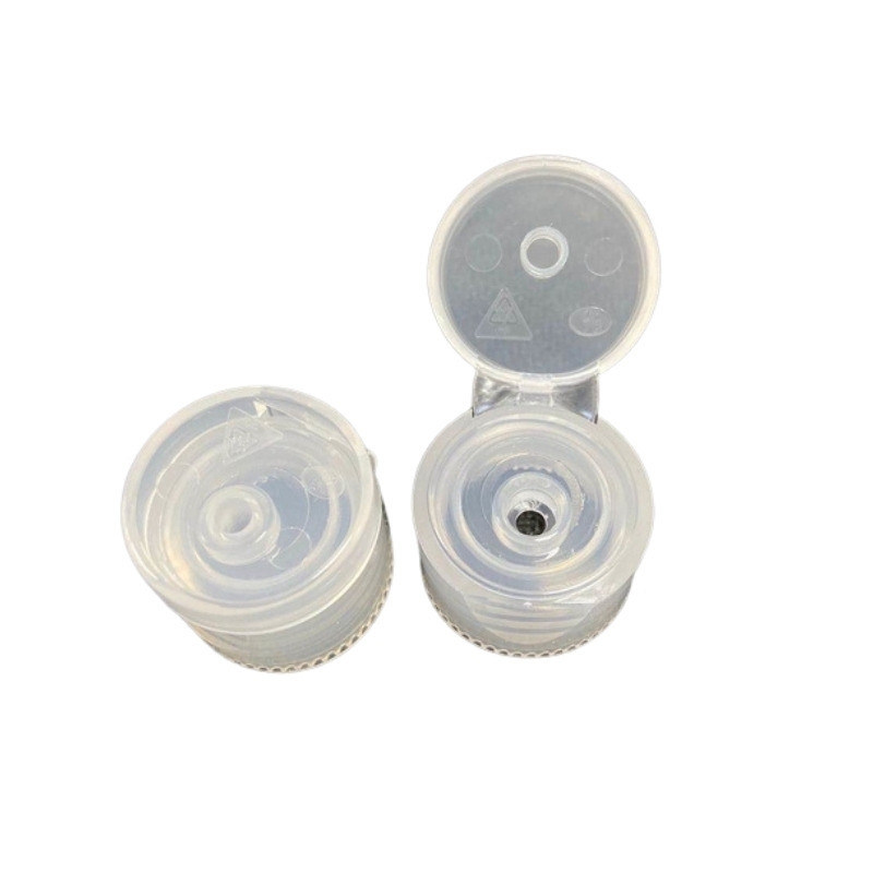 20 / 410 Clear ISO1400 Flip Top Plastic Bottle Caps