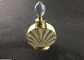 Golden Color Refillable Glass Perfume Bottle , Customize Shape Mini Fragrance Bottles