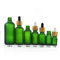 Green Color Essential Oil Glass Bottles , 1 oz 2 oz 4 oz Boston Round Glass Bottles