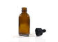 3ml 5ml 10ml Glass Empty Amber Dropper Bottles For Chemical / Cosmetic